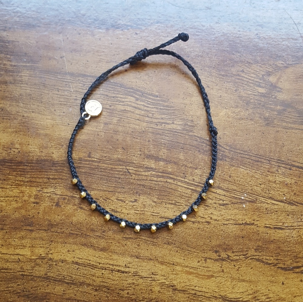 Pura vida gold studded bracelet